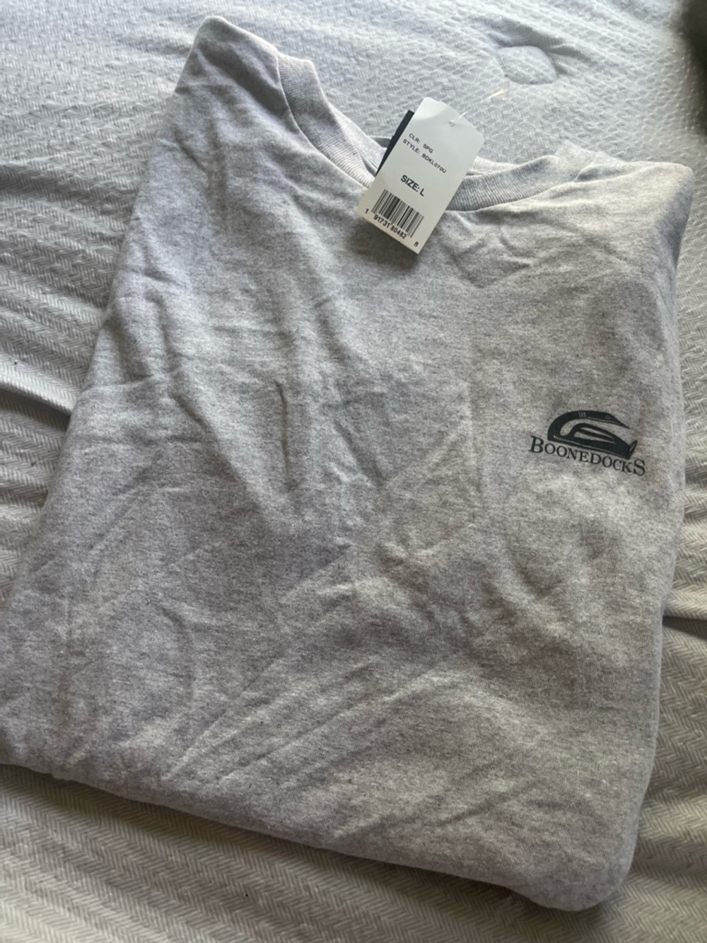 NWT Boonedocks Gray Crewneck Sweatshirt Sz Large